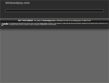 Tablet Screenshot of klickandpay.com